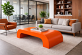 Clementine Modern Arch Coffee Table - modern office lounge