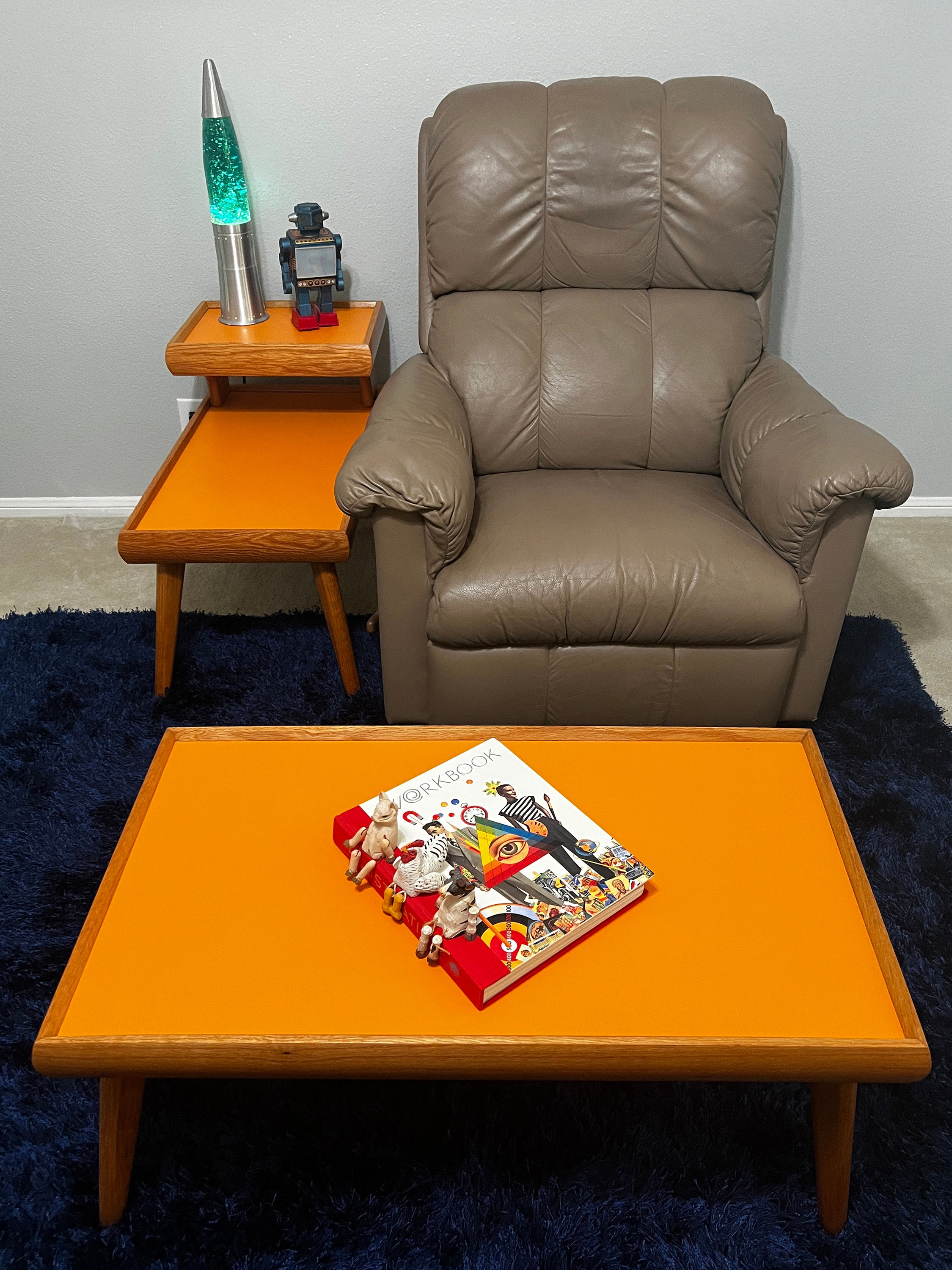 Vintage Mid-Century Modern End Tables and Matching Coffee Table